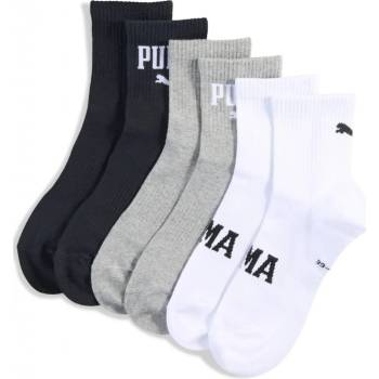 Puma Logo Short Crew 3 Pack 93863506 grey/white/black