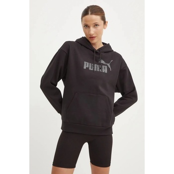 Puma mikina dámská s kapucí s potiskem 681492 černá