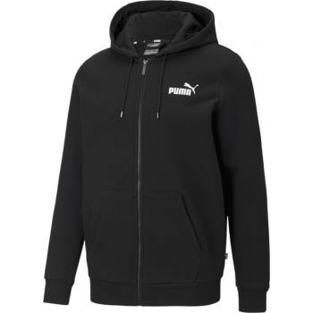 Puma mikina s logem Essentials se zipem black