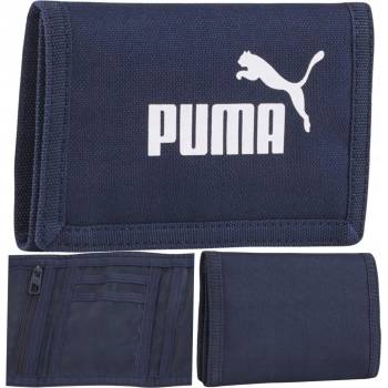 Puma PHASE WALLET LÁTKOVÁ PENĚŽENKA MODRÁ