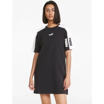 Puma power colorblock tee dress tr 847118 01 black