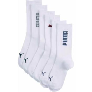 Puma Rib Logo Crew Sock 3 94722003 white various logo colors