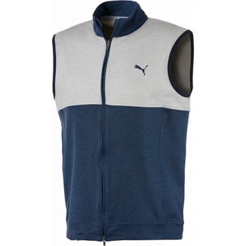 Puma vesta Warm Up tmavě modro bílá