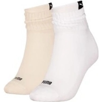 Puma women short crew slouch sock 2p 93856203 Béžová
