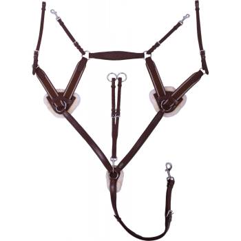 QHP Kožený poprsník Ontario černý