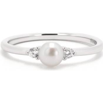 Rafity Stříbrný prsten Elegant Pearl R0007 06