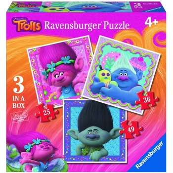 Ravensburger 3v1 06889 Trollové 25,36,49 dílků
