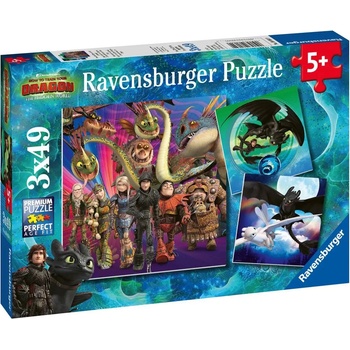 Ravensburger Jak vycvičit draka 3 3 x 49 dílků