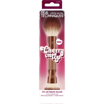 Real Techniques Cherry On Top It´s All Blush Brush oboustranný štětec na tvářenku 1 ks