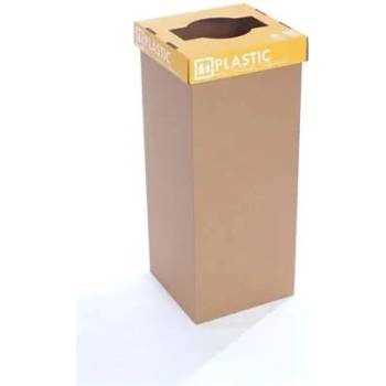 RECOBIN Kartonový Koš na tříděný odpad PLASTIC žlutá, 60 l