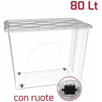 Recoplast Box uložny stohovatelný 80 l tramsparentní