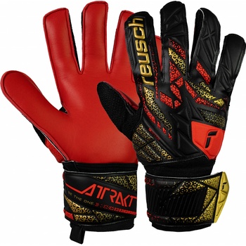 Reusch Attrakt Solid black/gold/fiery red