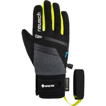 Reusch Travis Gore-tex Junior - black / black melange / safety yellow