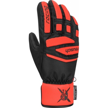 Reusch Worldcup Warrior Prime R-Tex® Xt Junior dětské lyžařské rukavice black / fluo red