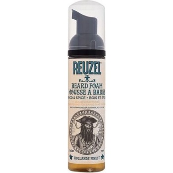 Reuzel Beard Foam Wood & Spice bezoplachový pěnový kondicionér na vousy 70 ml pro muže