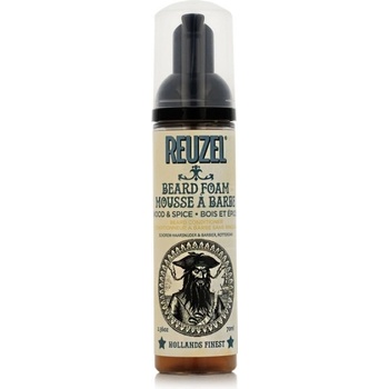 Reuzel Beard Foam Wood & Spice bezoplachový pěnový kondicionér na vousy 70 ml