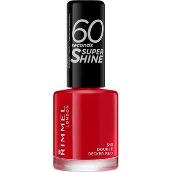 Rimmel London 60 Seconds Super Shine Nail Polish 310 Double Decker Red 8 ml
