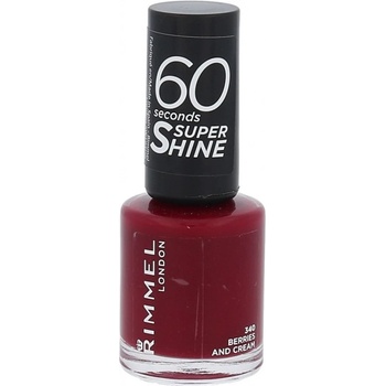 Rimmel London 60 Seconds Super Shine Nail Polish 340 Berries And Cream 8 ml