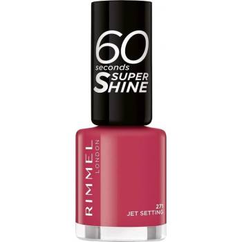 Rimmel London 60 Seconds Super Shine Nail Polish lak na nehty 271 Jet Setting 8 ml