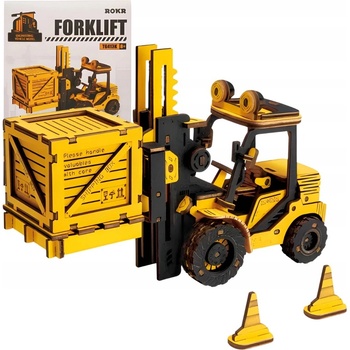 Robotime Rokr 3D dřevěné puzzle Vysokozdvižný vozík 139 ks
