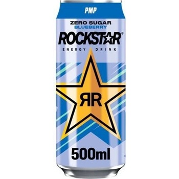 Rockstar Sycený energetický nápoj s příchutí borůvky bez cukru 0,5 l