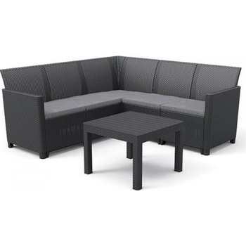 Rojaplast CLAIRE 5 SEAT CORNER set grafit