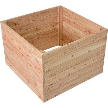 Rojaplast Záhon vyvýšený dřevěný Premium 70 x 70 x 50 cm přírodní modřín