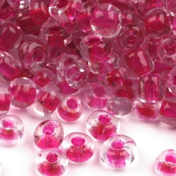 Rokajl - poloprůhledný s průvlekem 8/0 3mm 50g - Fialovorůžová