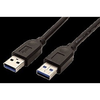 Roline 11.02.8970 USB 3.0 A(M) - A(M), propojovací, 1,8m, černý