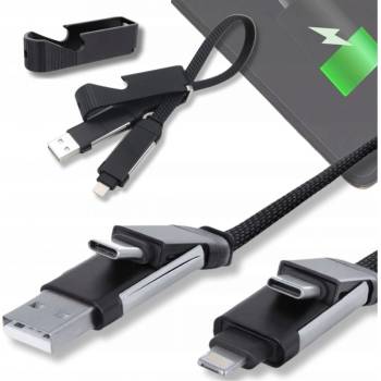 Rolling Square RS-X01WR inCharge X, magnetický 6v1, USB / USB-C / Lightning / MicroUSB / 100W, černý