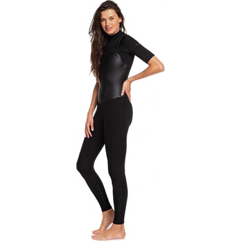 Roxy 2/2 Satin Zip Springsuit - KVJ0/Black
