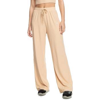Roxy Rise & Vibe Rib Wide Leg - TGE0/Toasted Almond