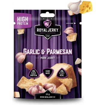 Royal Jerky vepřové česnek/parmazán 22 g