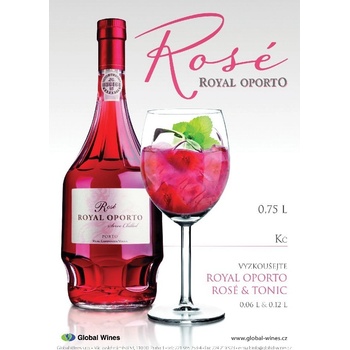 Royal Oporto Pink Rosé 19% 0,7 l (holá láhev)