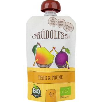 Rudolfs BIO kapsička hruška sušená švestka 110 g