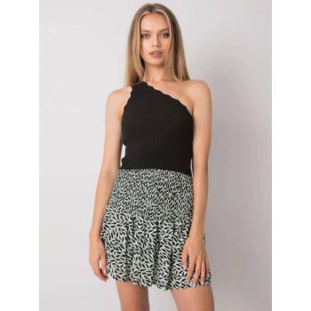 Rue Paris sukně s volánem zeleno-černá