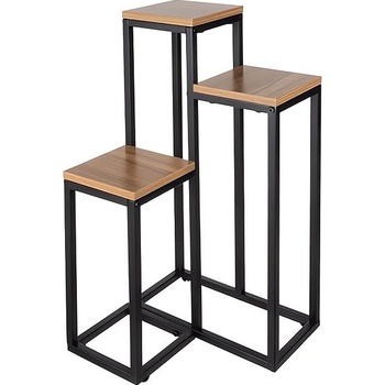 Ruhhy 25626 Stojan na květiny 67 x 34,5 x 34,5 cm hnědý