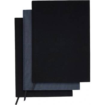 Sada 3 elastických textilních obalů na knihy Black 2025