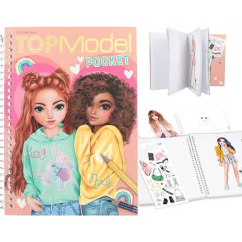 Sada-Kreativní omalovánky Top Model Lexy a Nyela