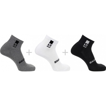 Salomon Everyday Ankle 3 Pack Black/White/Med Grey Melange