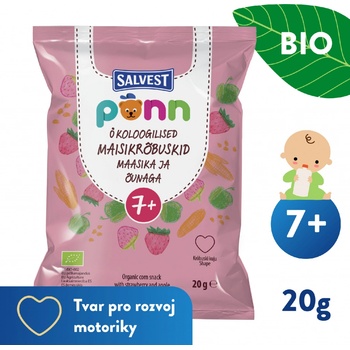 Salvest Põnn BIO křupky pro děti jahoda 20 g