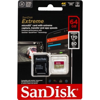SanDisk microSDXC UHS-I U3 64 GB SDSQXAH-064G-GN6MA