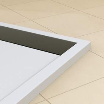 SanSwiss Ronal IIa WIA 80 x 100 cm sprchová vanička obdélníková WIA801000604 bílá