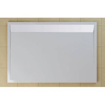 SanSwiss Sprchová vanička obdélníková 80×120 cm bílá, kryt bílý skládá se z WIA 80 120 04 a BWI 120 04 04 WIA 80 120 04 04