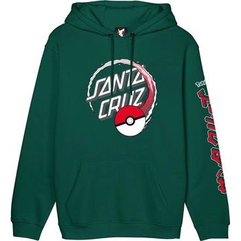 SANTA CRUZ mikina Poke Ball Dot Hood Alpine green