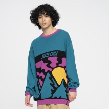 SANTA CRUZ mikina Vista Knit Crew Verdigris