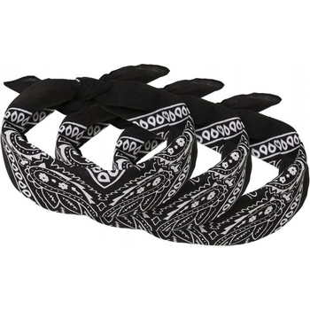 šátek Urban Classics Bandana 3-Pack černý