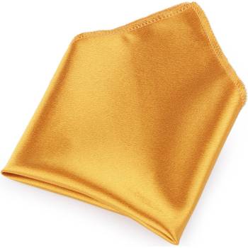 Saténový kapesníček do saka v krabičce 10 hořčicová