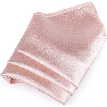 Saténový kapesníček do saka v krabičce 14 pudrová