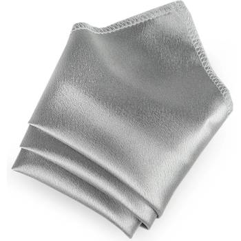 Saténový kapesníček do saka v krabičce 8 šedá holubí